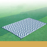 Outdoor Area Carpet PP Woven Waterproof Non Slip Breathable UV Proof RV Rug for Patio Garden Beach Lawn 6 X 9F / 1.8 X 2.7m