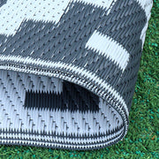 Outdoor Area Carpet PP Woven Waterproof Non Slip Breathable UV Proof RV Rug for Patio Garden Beach Lawn 6 X 9F / 1.8 X 2.7m