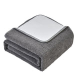 Heated Blanket Carbon Fiber Far IR Heating 9 Gear Temperature Control Electric Blanket Throw with 12 Hour Timer Gray In Australia - Darrahopens