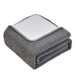 Heated Blanket Carbon Fiber Far IR Heating 9 Gear Temperature Control Electric Blanket Throw with 12 Hour Timer Gray In Australia - Darrahopens