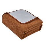 Heated Blanket Carbon Fiber Far IR Heating 9 Gear Temperature Control Electric Blanket Throw with 12 Hour Timer Brown
