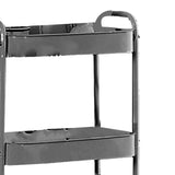 3 Tier Utility Rolling Cart with Caster Wheels Movable Multifunctional Storage Cart for Kitchen Bathroom Black 4 Layers In Australia - Darrahopens