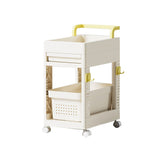 Storage Cart Space Saving Plastic Rolling Storage Organizer with Hooks Handle for Office Bedroom Dormitory Classroom with Drawer In Australia - Darrahopens