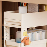Storage Cart Space Saving Plastic Rolling Storage Organizer with Hooks Handle for Office Bedroom Dormitory Classroom with Drawer In Australia - Darrahopens