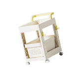 Storage Cart Space Saving Plastic Rolling Storage Organizer with Hooks Handle for Office Bedroom Dormitory Classroom Without Drawer In Australia - Darrahopens