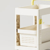 Storage Cart Space Saving Plastic Rolling Storage Organizer with Hooks Handle for Office Bedroom Dormitory Classroom Without Drawer In Australia - Darrahopens