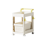 Storage Cart Space Saving Plastic Rolling Storage Organizer with Hooks Handle for Office Bedroom Dormitory Classroom Without Drawer In Australia - Darrahopens