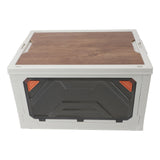 Foldable Stackable Storage Bins Multipurpose Large Capacity Plastic Storage Box with Lids for Camping Outdoor Travel
