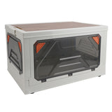 Foldable Stackable Storage Bins Multipurpose Large Capacity Plastic Storage Box with Lids for Camping Outdoor Travel