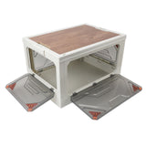 Foldable Stackable Storage Bins Multipurpose Large Capacity Plastic Storage Box with Lids for Camping Outdoor Travel