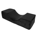 Salon Eyelash Extension Neck Pillow U Shaped Comfortable Velvet Memory Foam Pillow Protect Neck for Lash Extension Grafting Make Up Black