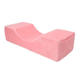 Salon Eyelash Extension Neck Pillow U Shaped Comfortable Velvet Memory Foam Pillow Protect Neck for Lash Extension Grafting Make Up Pink