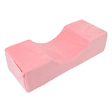 Salon Eyelash Extension Neck Pillow U Shaped Comfortable Velvet Memory Foam Pillow Protect Neck for Lash Extension Grafting Make Up Pink
