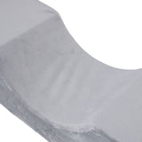 Salon Eyelash Extension Neck Pillow U Shaped Comfortable Velvet Memory Foam Pillow Protect Neck for Lash Extension Grafting Make Up Grey