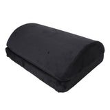 Foot Rest Black Ergonomic Height Adjustable Half Cylinder High Rebound Memory Foam Footstool for Office In Australia - Darrahopens