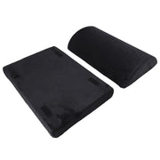 Foot Rest Black Ergonomic Height Adjustable Half Cylinder High Rebound Memory Foam Footstool for Office