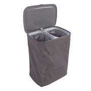 Laundry Hamper with Handles Lid Detachable Bag Fabric Laundry Separation Basket for Bathroom Utility Room S 50L In Australia - Darrahopens