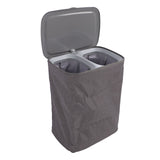 Laundry Hamper with Handles Lid Detachable Bag Fabric Laundry Separation Basket for Bathroom Utility Room S 50L In Australia - Darrahopens