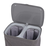 Laundry Hamper with Handles Lid Detachable Bag Fabric Laundry Separation Basket for Bathroom Utility Room S 50L In Australia - Darrahopens