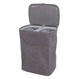 Laundry Hamper with Handles Lid Detachable Bag Fabric Laundry Separation Basket for Bathroom Utility Room S 50L