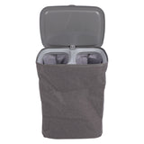 Laundry Hamper with Handles Lid Detachable Bag Fabric Laundry Separation Basket for Bathroom Utility Room S 50L