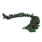 8.9ft Pre Lit Artificial Xmas Garland 50 LED Battery Operated Lighted Xmas Garland with 8 Modes for Indoor Holiday Door Home Decorations In Australia - Darrahopens