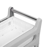Storage Trolley Sliding Drawers Rolling Utility Cart with Universal Wheel for Kitchen Bathroom Bedroom 2 Layers