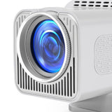 Projector HD for Home Theater Office 360 Degree Rotatable PTZ Portable Mini HY320 AU Plug 110‑220V White