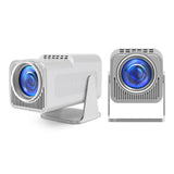 Projector HD for Home Theater Office 360 Degree Rotatable PTZ Portable Mini HY320 AU Plug 110‑220V White