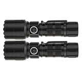 2PCS LED Super Bright Flashlights USB Rechargeable Telescopic Zoom Flashlight for Home Outdoor Camping Lighting In Australia - Darrahopens