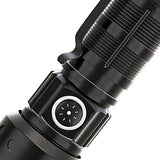 2PCS LED Super Bright Flashlights USB Rechargeable Telescopic Zoom Flashlight for Home Outdoor Camping Lighting In Australia - Darrahopens