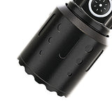 2PCS LED Super Bright Flashlights USB Rechargeable Telescopic Zoom Flashlight for Home Outdoor Camping Lighting