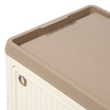 Folding Storage Bin with Lid Wheels PP Stackable Rolling Utility Storage Box Container with Handle for Clothes Books Snack Shoe Grocery Coffee S In Australia - Darrahopens