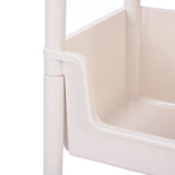 Mobile Utility Cart On Wheels Compact Movable Storage Book Shelves Trolley Rack Cart Organizer 2 Layers In Australia - Darrahopens
