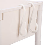 Mobile Utility Cart On Wheels Compact Movable Storage Book Shelves Trolley Rack Cart Organizer 2 Layers