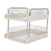 Storage Shelving Unit Organizer Multifunctional Cosmetics Snacks Display Storage Rack for Kitchen Bedroom Living Room 2 Layers In Australia - Darrahopens