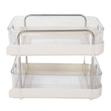 Storage Shelving Unit Organizer Multifunctional Cosmetics Snacks Display Storage Rack for Kitchen Bedroom Living Room 2 Layers In Australia - Darrahopens
