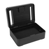 Phone Lock Box with Timer Aluminum Alloy Lock Storage Box for Studying Time Management S Black