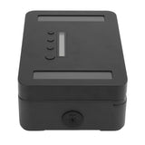 Phone Lock Box with Timer Aluminum Alloy Lock Storage Box for Studying Time Management S Black