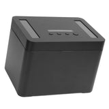Phone Lock Box with Timer Aluminum Alloy Lock Storage Box for Studying Time Management M Black