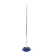 Electric Car Cleaning Brush Rotating Car Wash Brush Mop Cleaning Tool Telescopic Handle Soft Bristles for Home Car Use Glass Tile Floor Blue