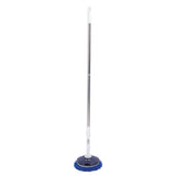 Electric Car Cleaning Brush Rotating Car Wash Brush Mop Cleaning Tool Telescopic Handle Soft Bristles for Home Car Use Glass Tile Floor Blue