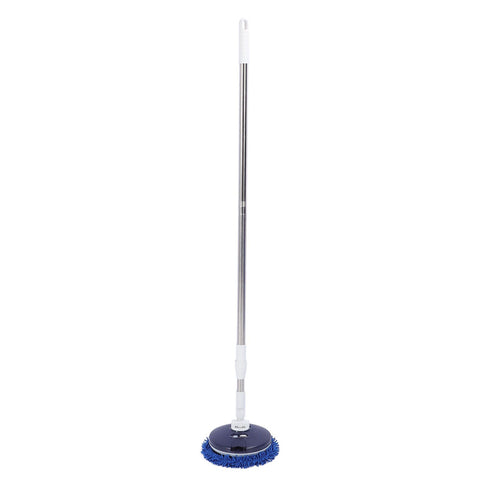 Electric Car Cleaning Brush Rotating Car Wash Brush Mop Cleaning Tool Telescopic Handle Soft Bristles for Home Car Use Glass Tile Floor Blue