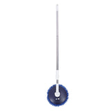 Electric Car Cleaning Brush Rotating Car Wash Brush Mop Cleaning Tool Telescopic Handle Soft Bristles for Home Car Use Glass Tile Floor Blue