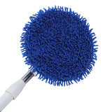 Electric Car Cleaning Brush Rotating Car Wash Brush Mop Cleaning Tool Telescopic Handle Soft Bristles for Home Car Use Glass Tile Floor Blue