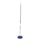 Electric Car Cleaning Brush Rotating Car Wash Brush Mop Cleaning Tool Telescopic Handle Soft Bristles for Home Car Use Glass Tile Floor Blue