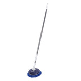 Electric Car Cleaning Brush Rotating Car Wash Brush Mop Cleaning Tool Telescopic Handle Soft Bristles for Home Car Use Glass Tile Floor Blue