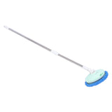 Electric Car Cleaning Brush Rotating Car Wash Brush Mop Cleaning Tool Telescopic Handle Soft Bristles for Home Car Use Glass Tile Floor Green