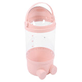 Stuffed Animal Storage Tube 65cm Plastic Transparent Plush Toy Organizer Display Bucket for Playroom Bedroom Pink