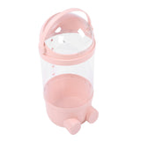 Stuffed Animal Storage Tube 65cm Plastic Transparent Plush Toy Organizer Display Bucket for Playroom Bedroom Pink